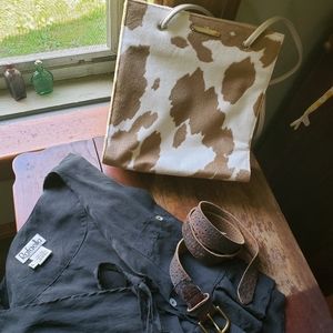 Vintage Cow print purse